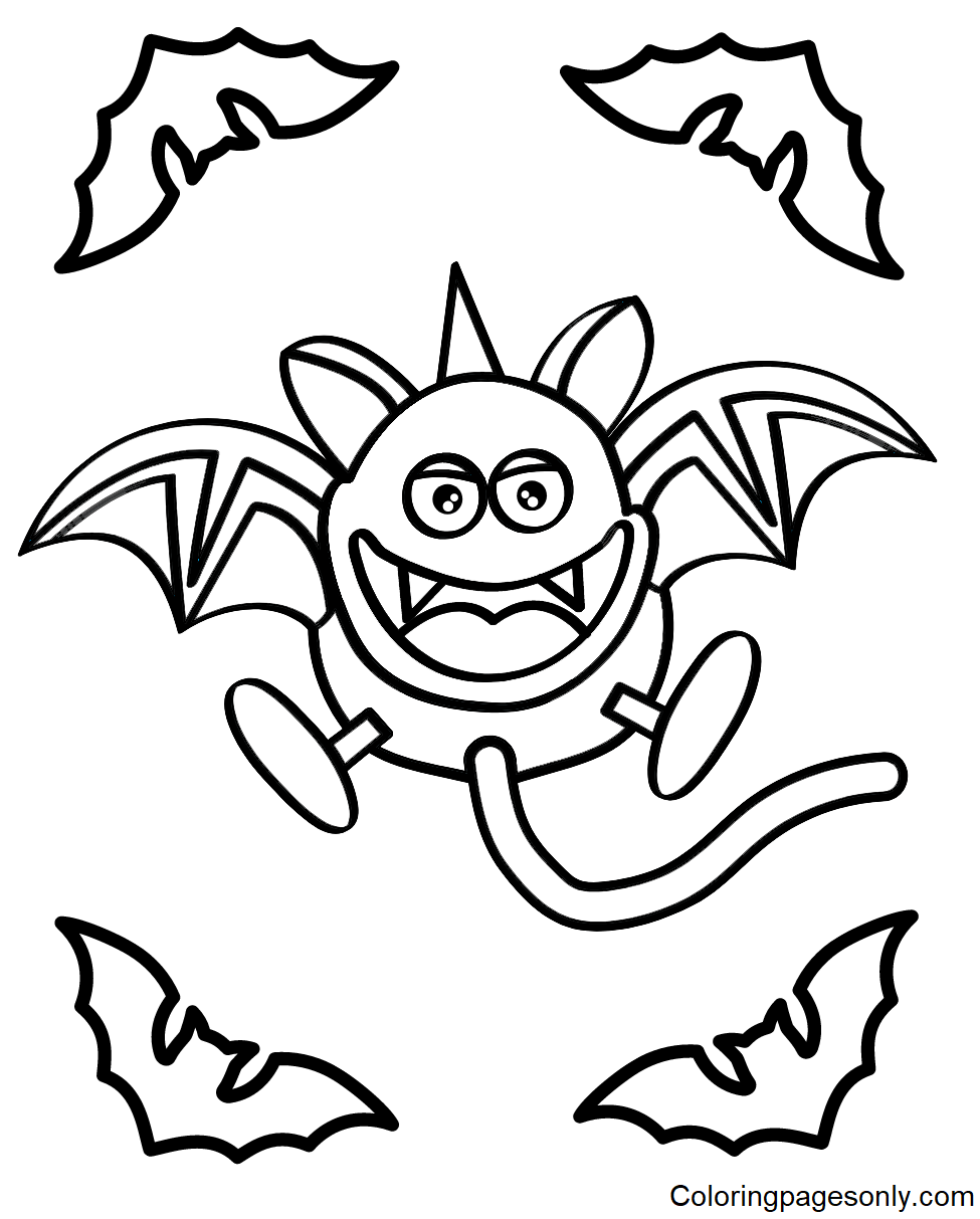 Bat Coloring Pages Coloring Pages For Kids And Adults