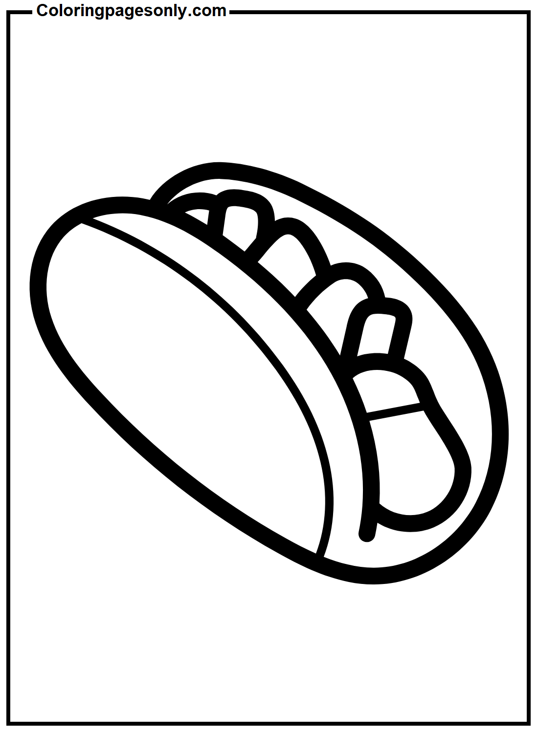 40 Hot Dog Coloring Pages