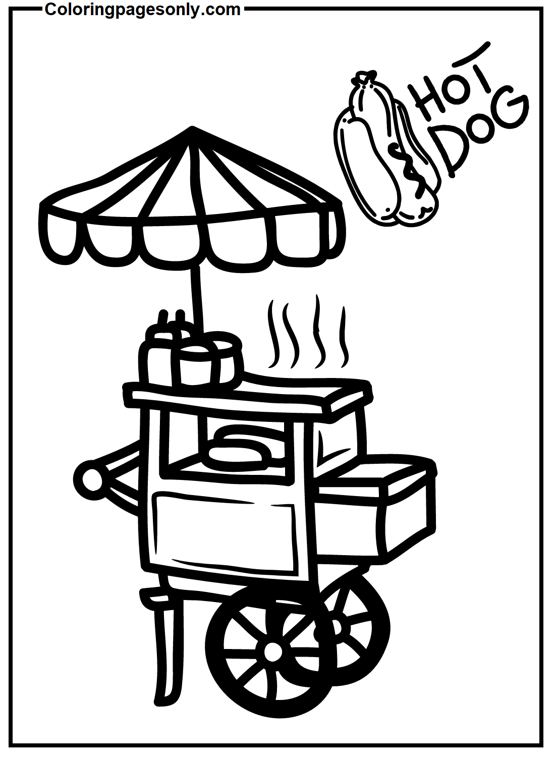 Hot Dog Free Coloring Page Free Printable Coloring Pa vrogue.co