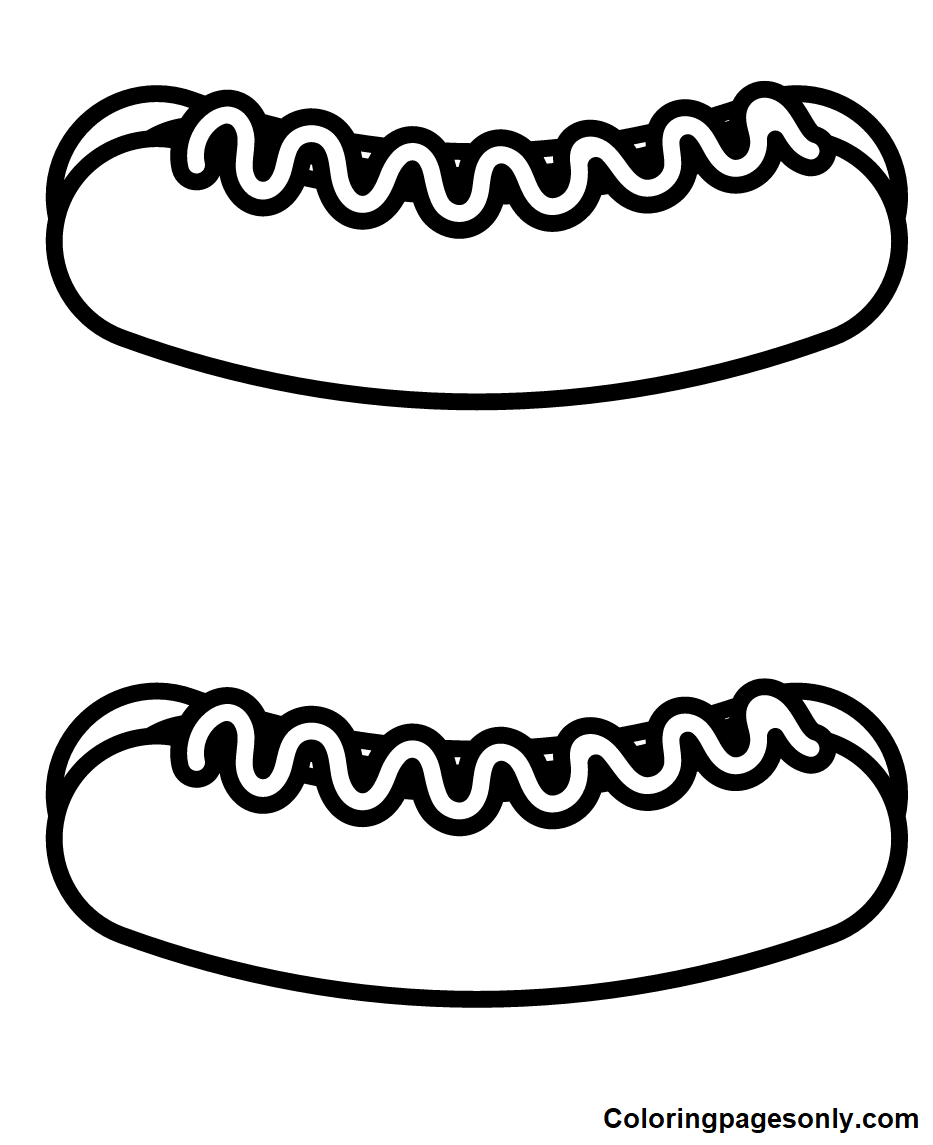 Shrimp Hot Dogs Coloring Pages Free Printable Coloring Pages