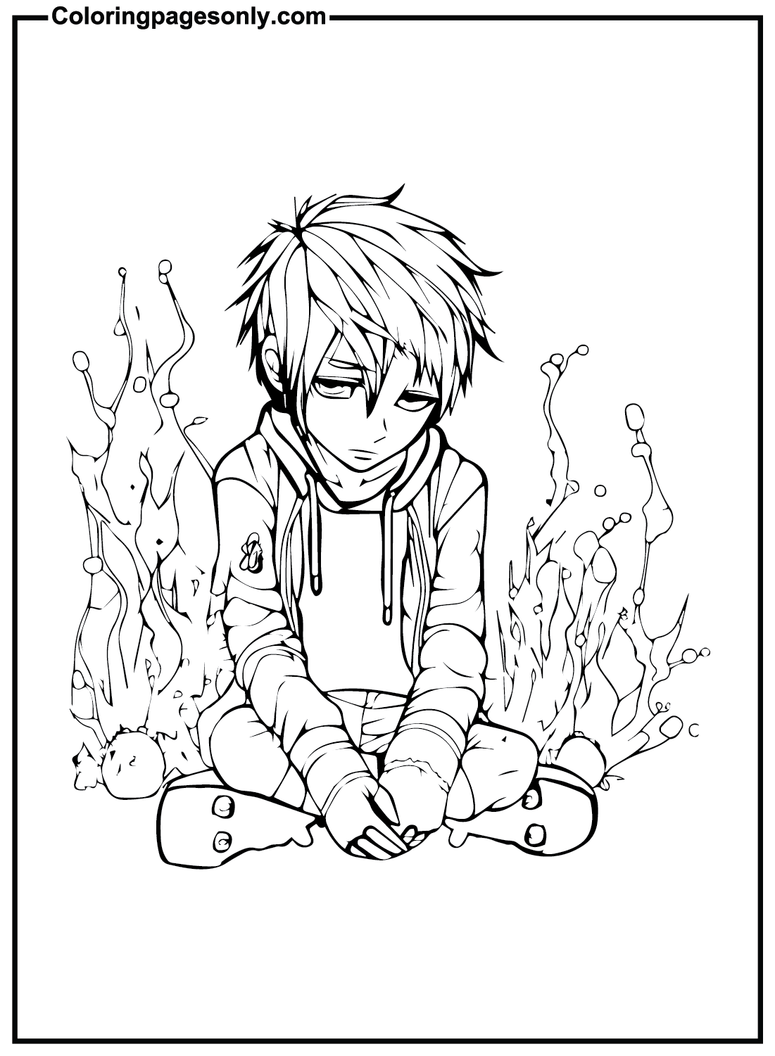 30+ Emo Coloring Pages Free Printable PDF, JPG, PNG & Online Coloring