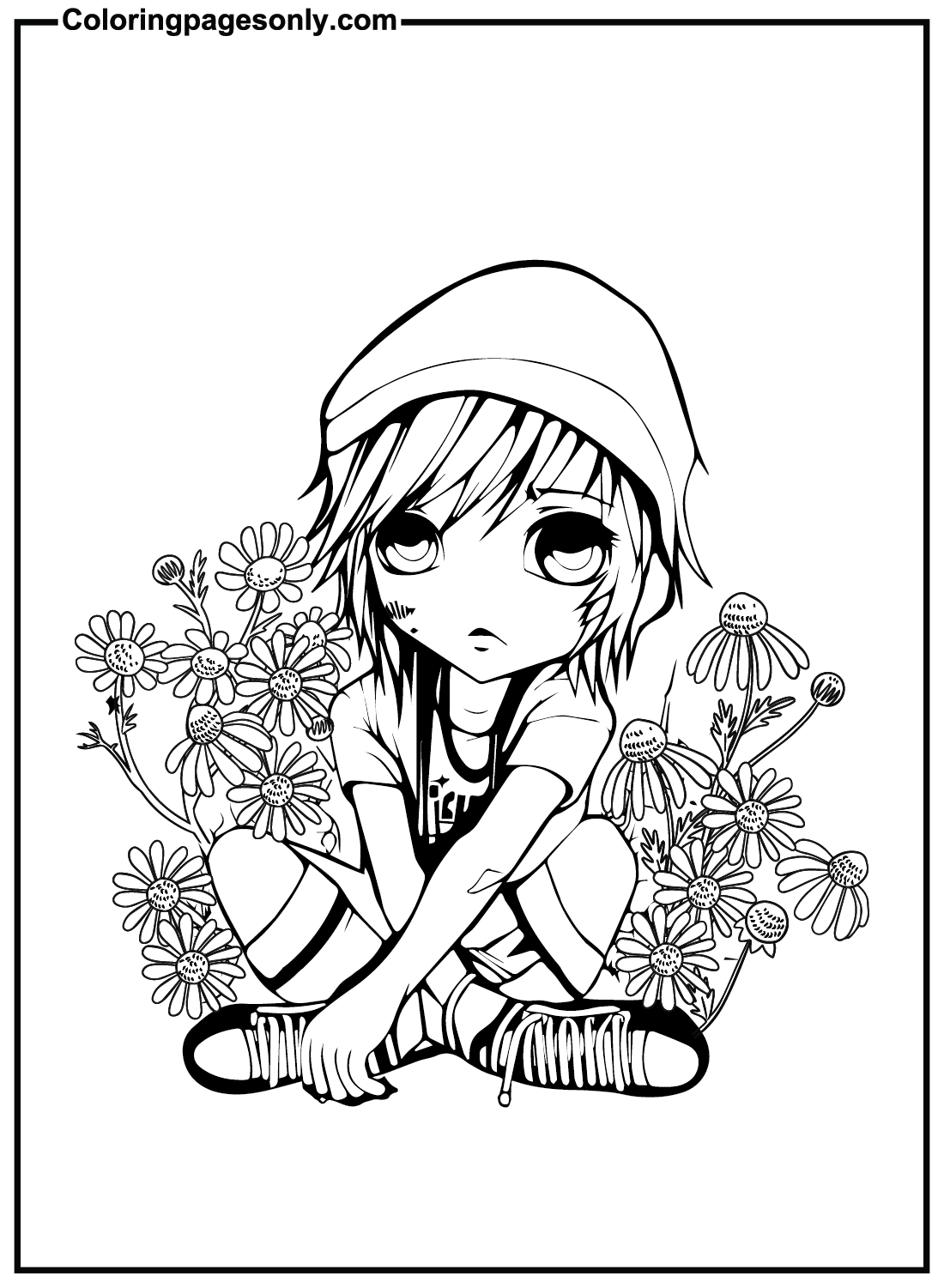 30+ Emo Coloring Pages Free Printable PDF, JPG, PNG & Online Coloring