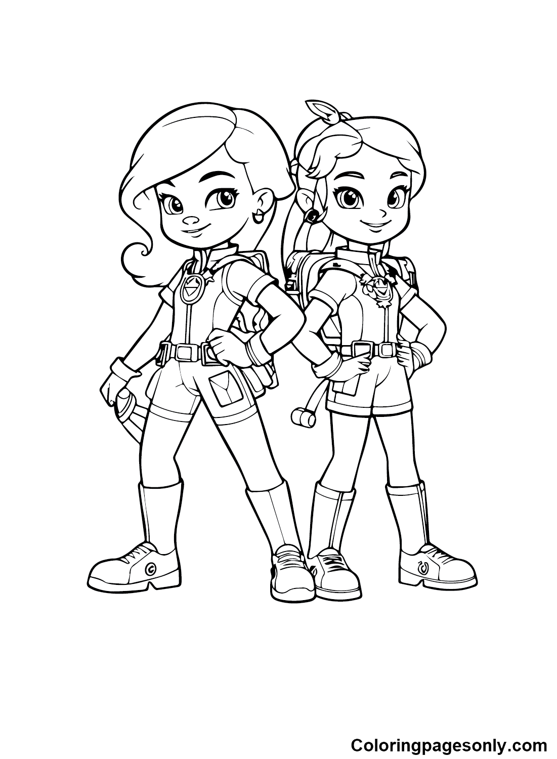 Free Rainbow Rangers Images Coloring Pages Rainbow Rangers Coloring