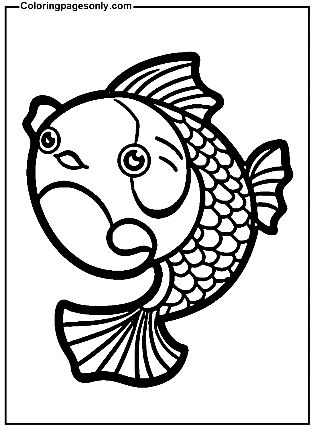 40+ Koi Fish Coloring Pages - Free Printable PDF, JPG, PNG & Online