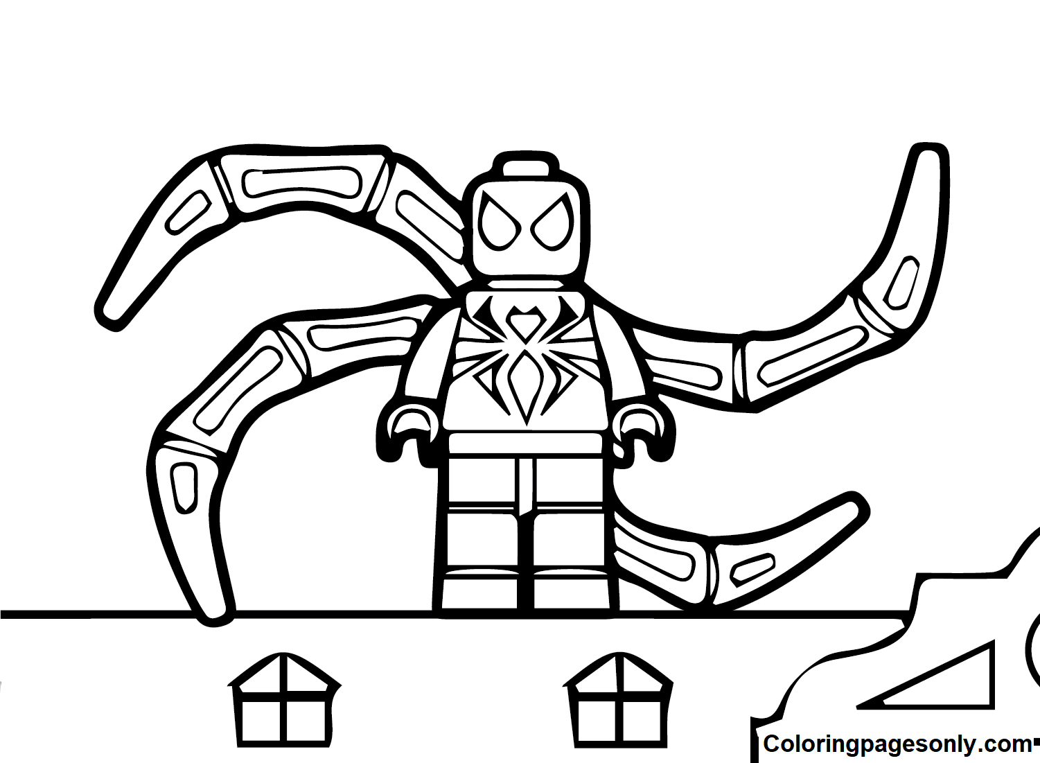 Lego Spiderman Coloring Pages - Coloring Pages For Kids And Adults