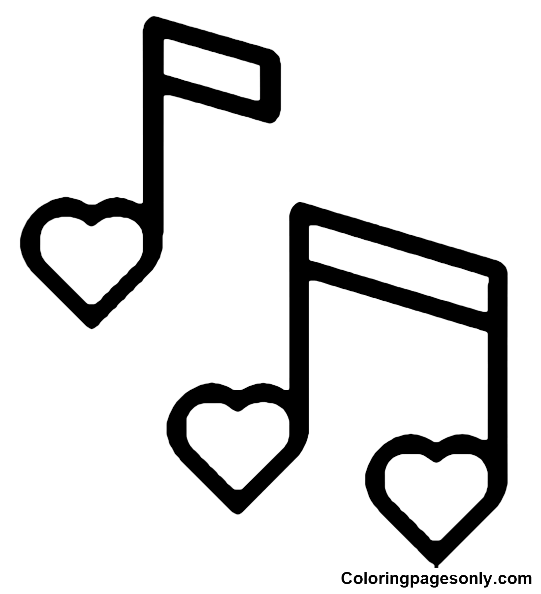 Music Notes Coloring Pages Coloring Pages For Kids And Adults