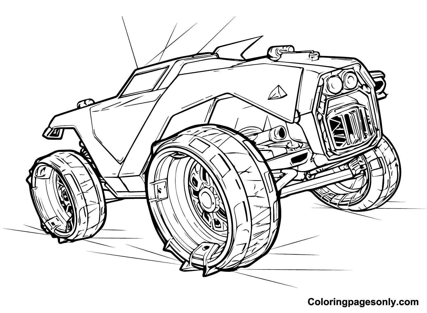 30+ Rocket League Coloring Pages Free Printable PDF, JPG, PNG