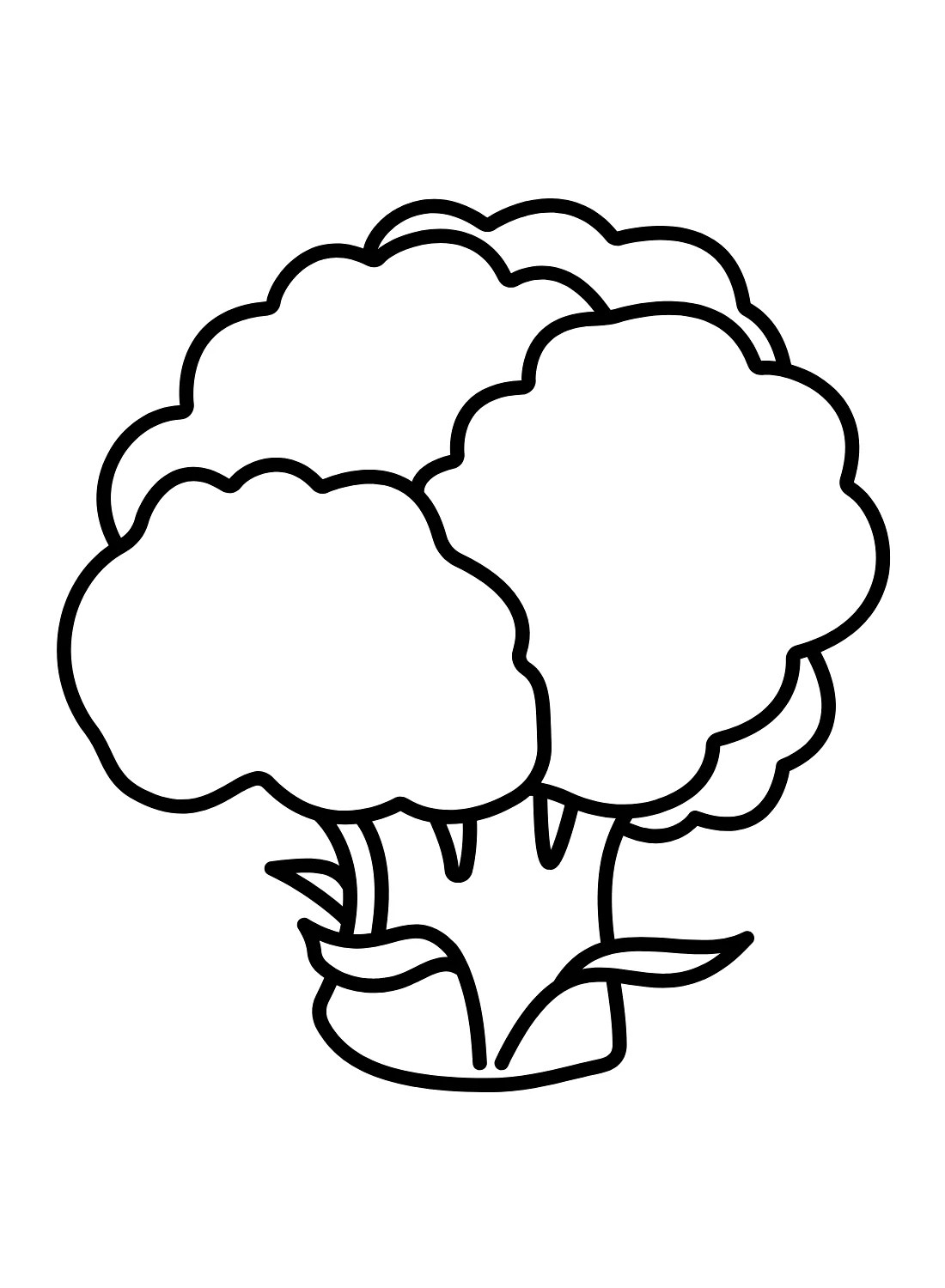 Broccoli Images Coloring Page - Free Printable Coloring Pages