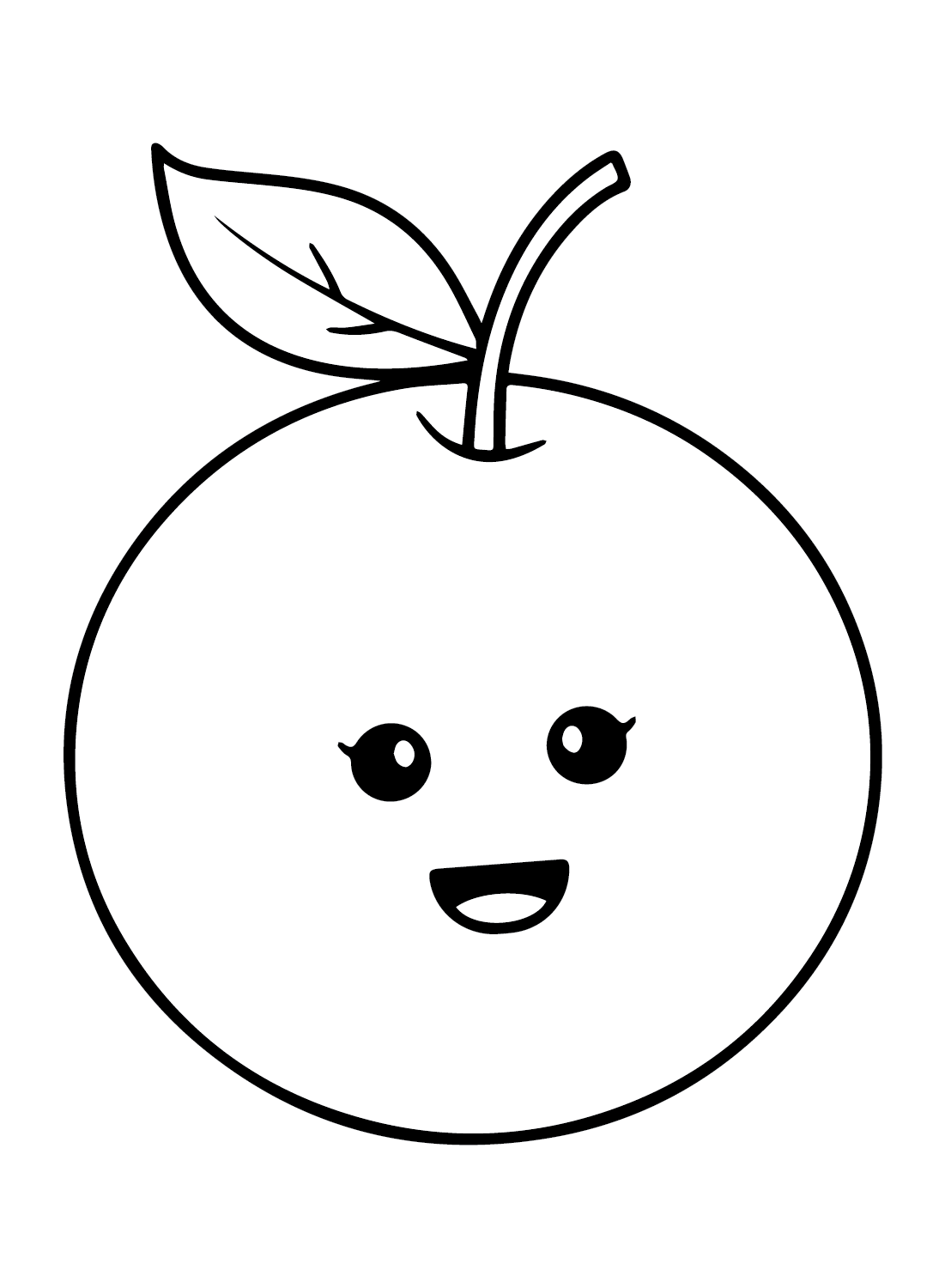 Cute Oranges Coloring Page Free Printable Coloring Pages