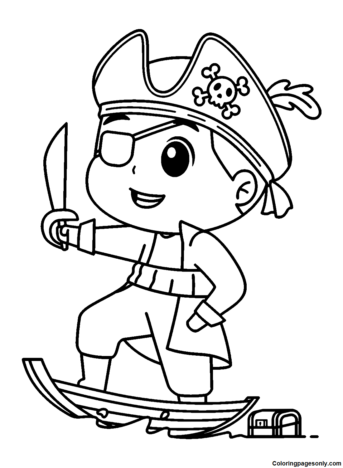 Pirate Boy Coloring Page Tim S Printables Pirate Colo vrogue.co