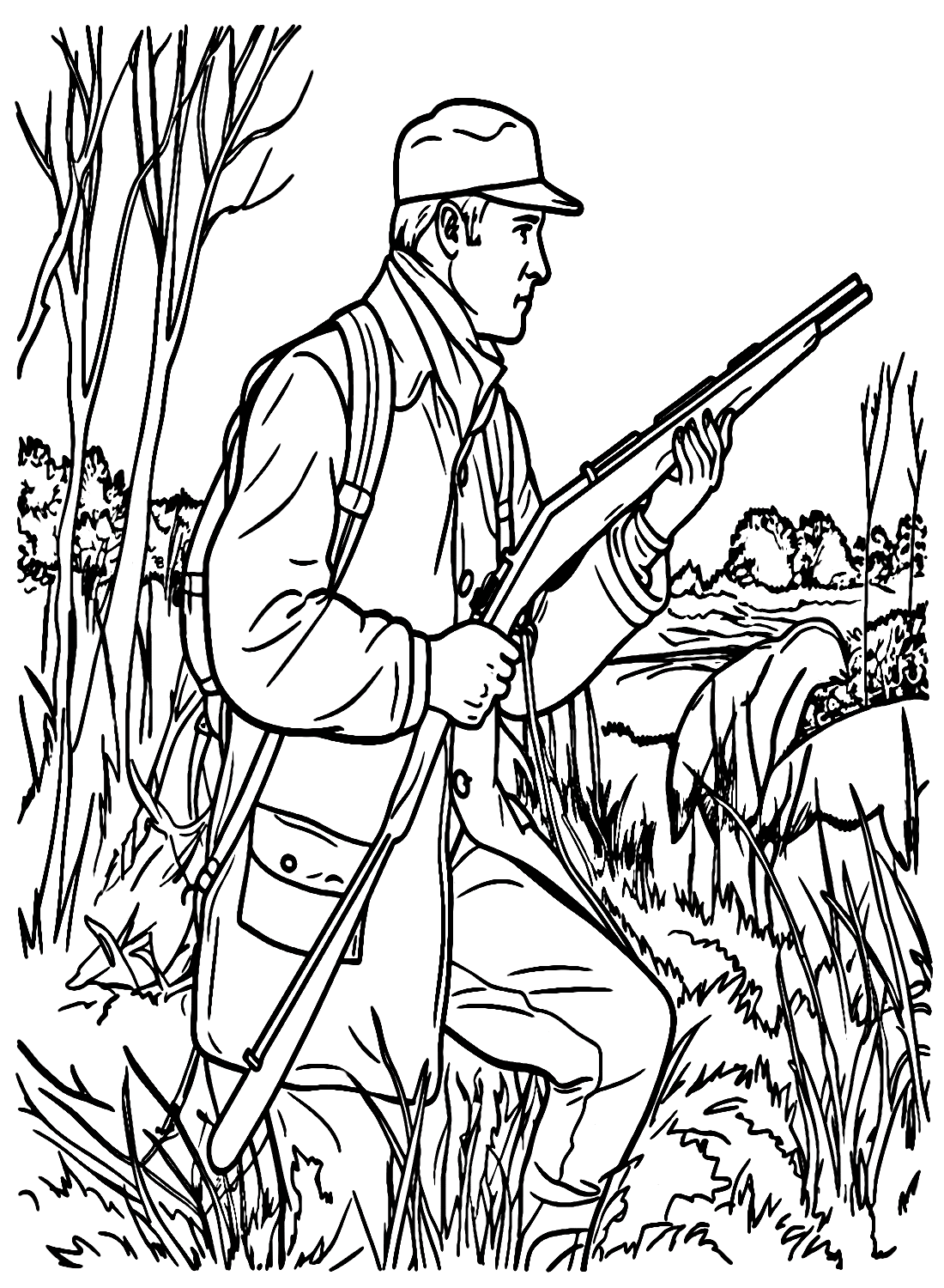 Hunting Coloring Pages Free Printable PDF, JPG, PNG & Online Coloring