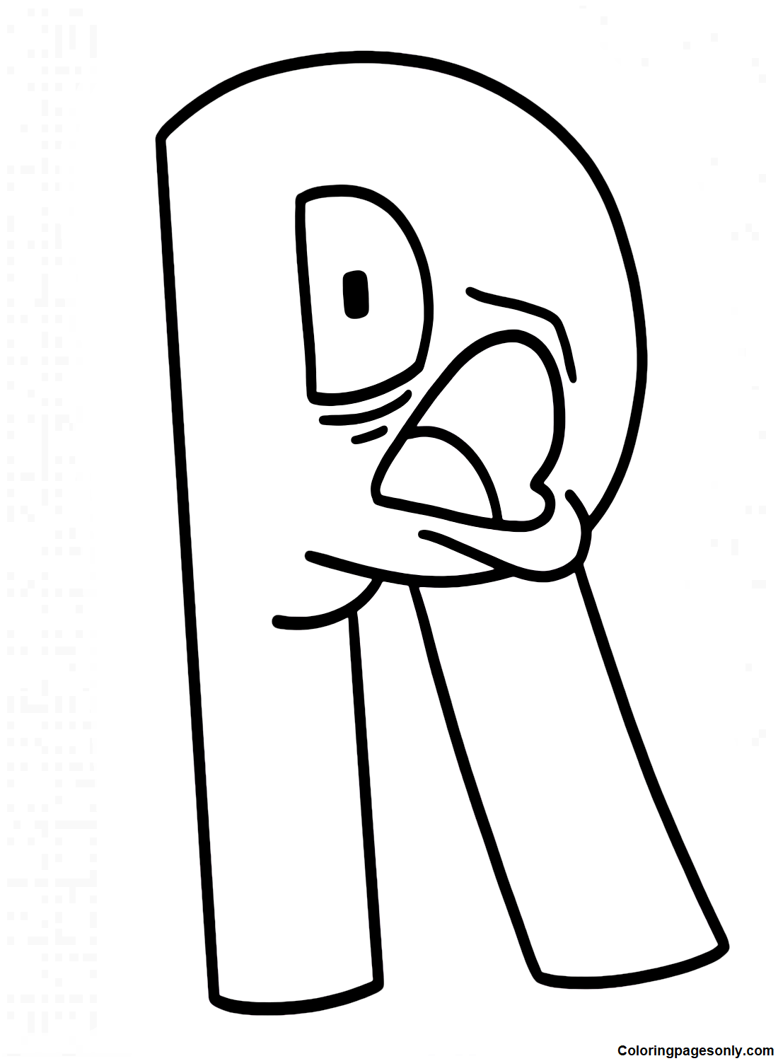 Lettle R from Alphabet Lore Malvorlagen Alphabet Lore Malvorlagen