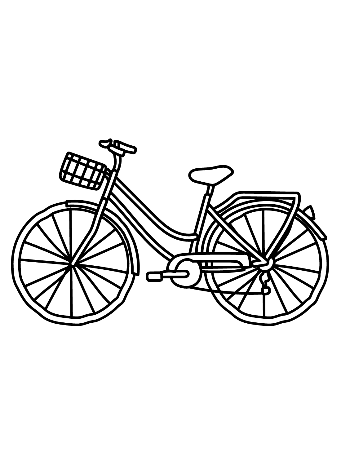 Print Bicycle Coloring Page Free Printable Coloring Pages