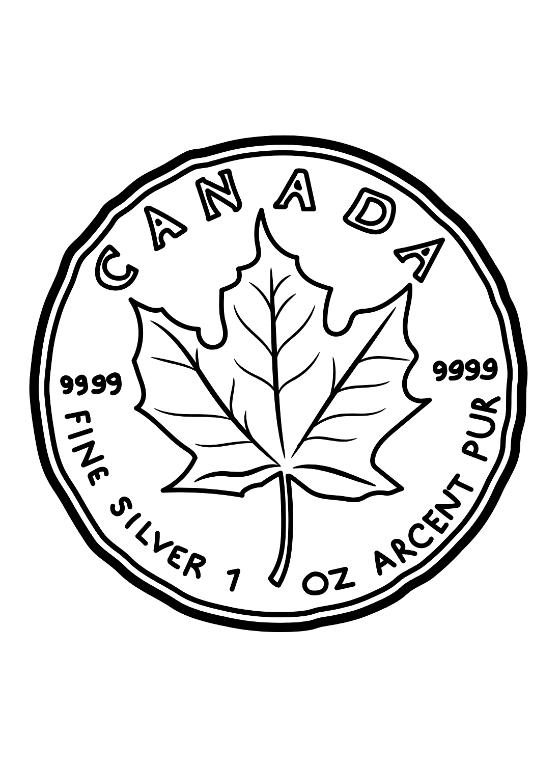 Canadian Dollar Coloring Page Free Printable Coloring Pages
