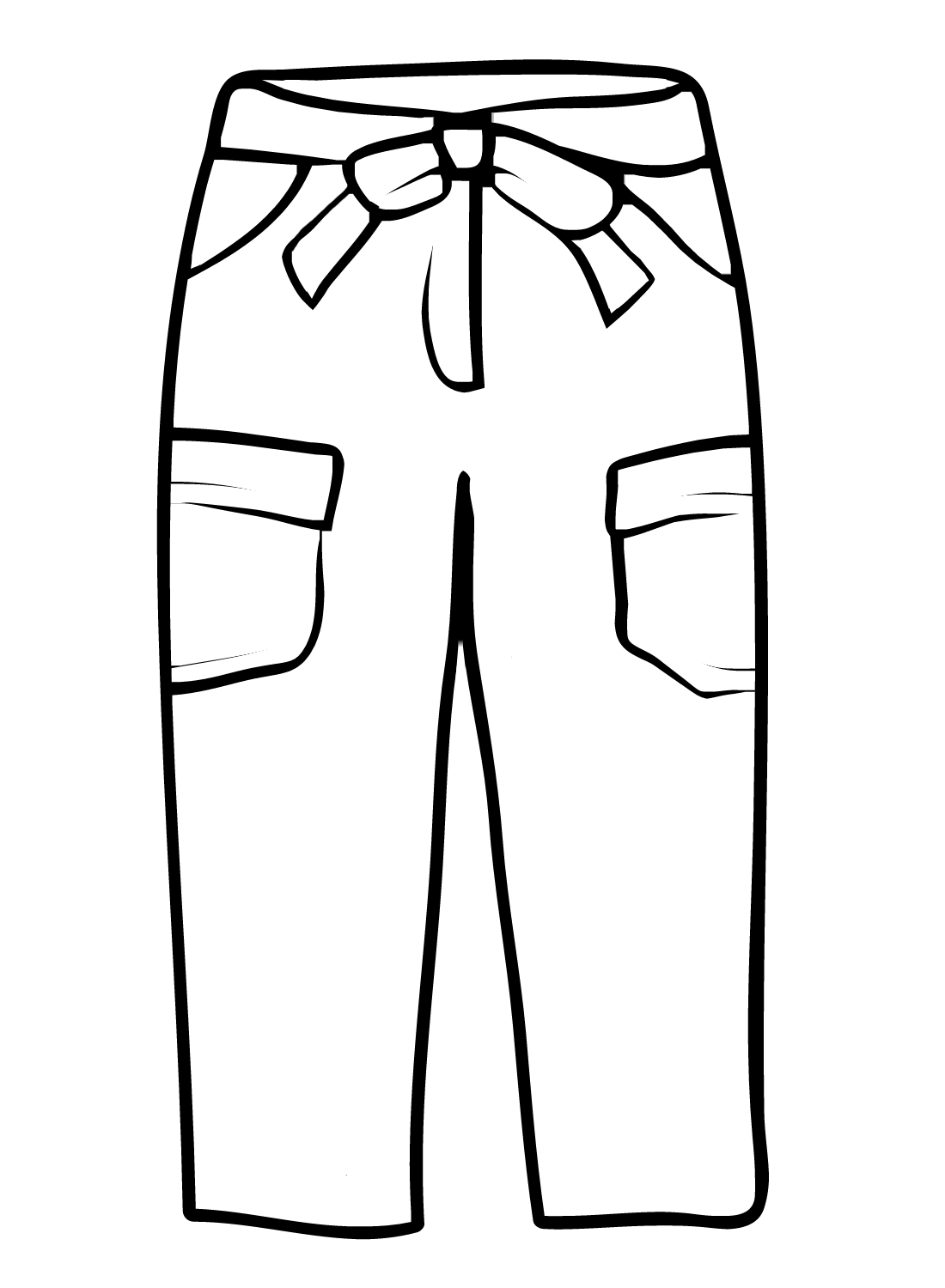 Cargo Pants Coloring Page Free Printable Coloring Pages