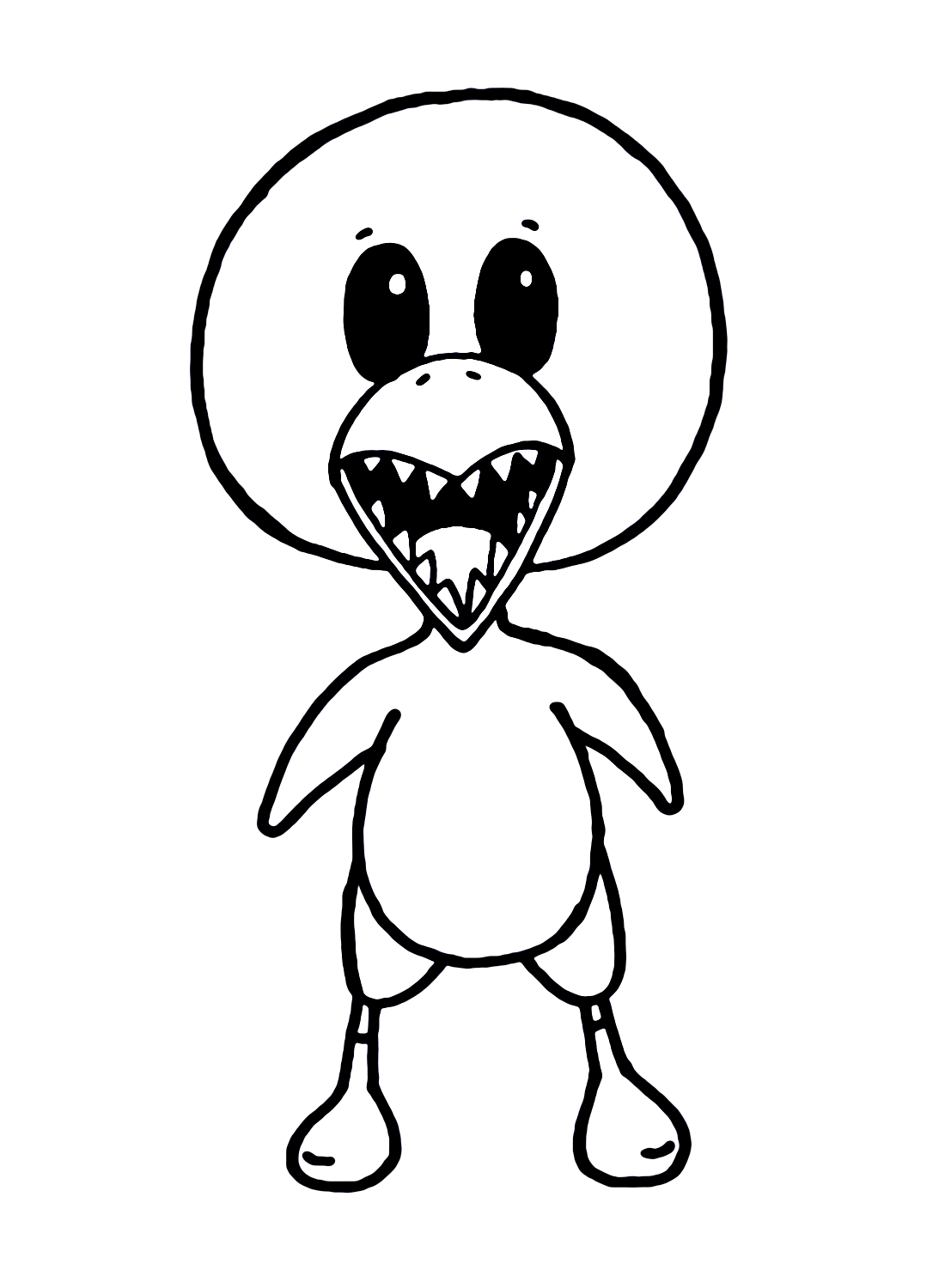 Yellow Rainbow Friends Coloring Pages Free Printable PDF & Online