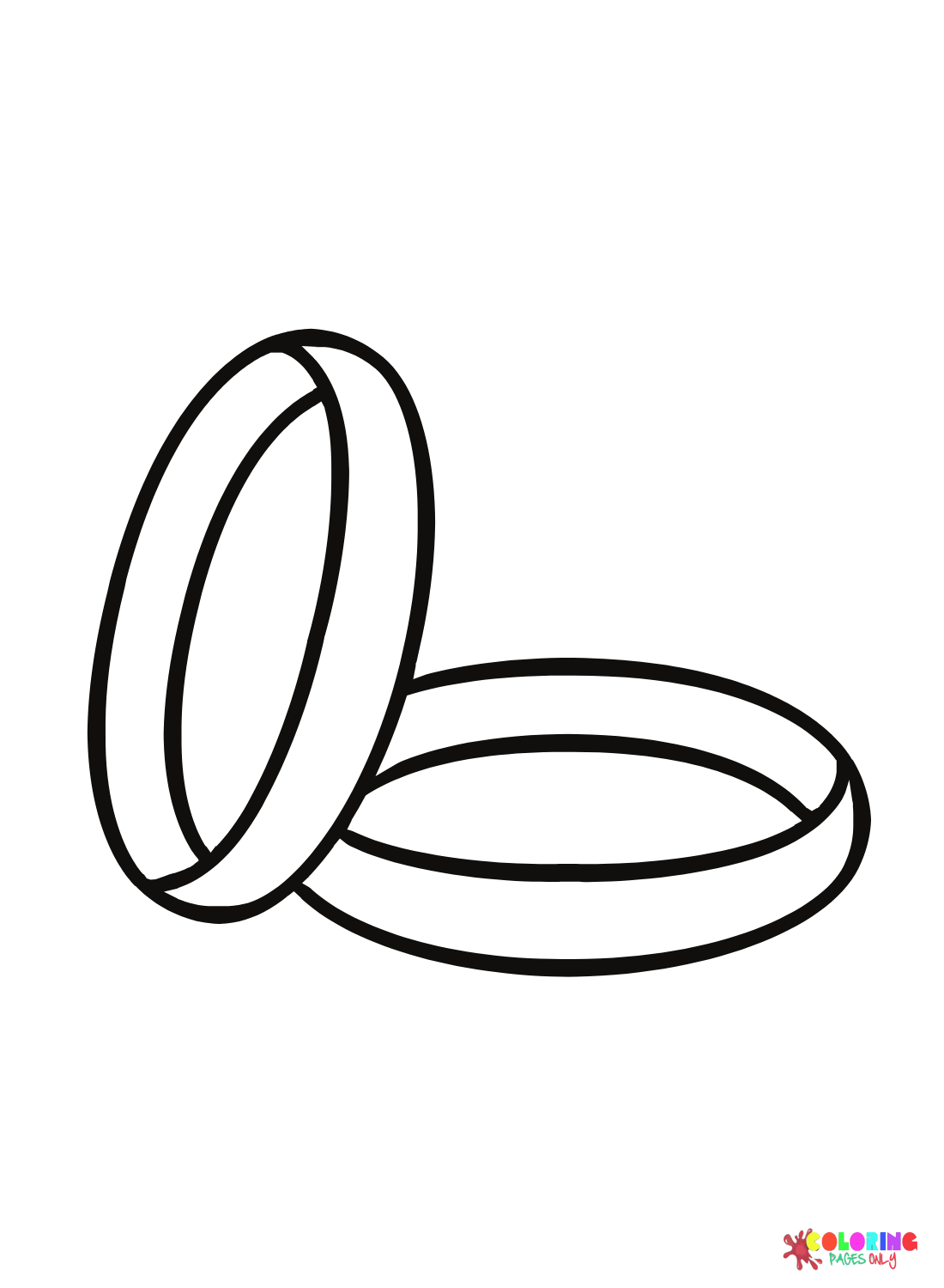 Draw Easy Wedding Ring Coloring Page Free Printable Coloring Pages