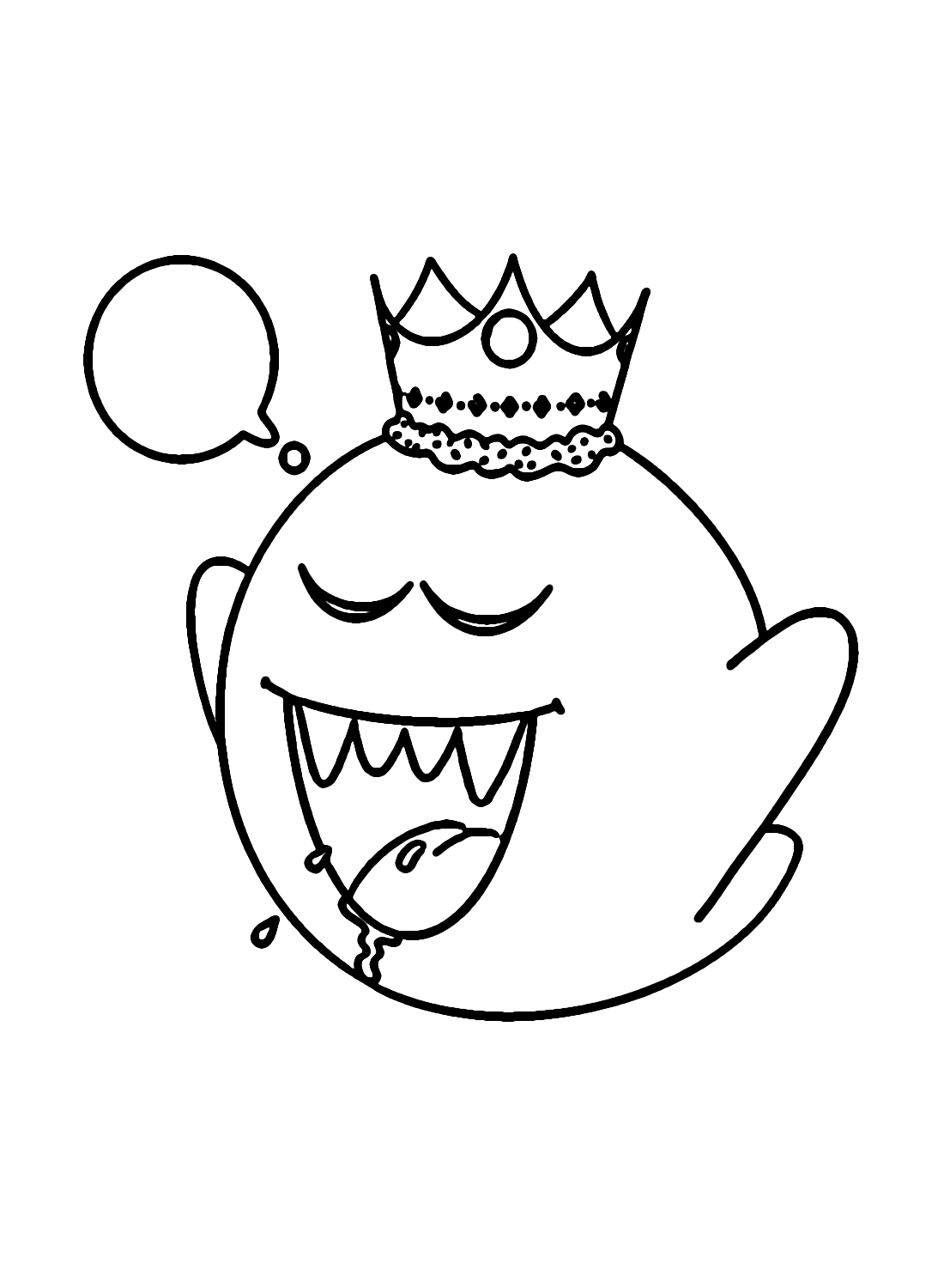 Super Mario King Boo Coloring Pages at netmilanablog Blog