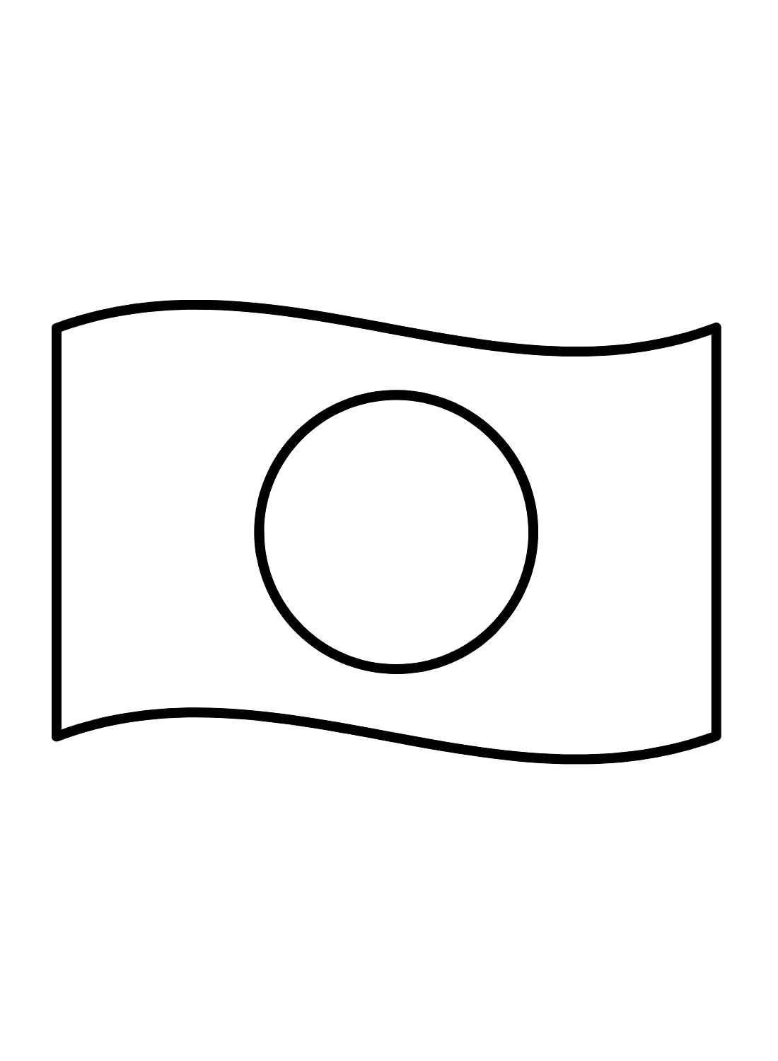 Japan Flag Coloring Page Free Printable Coloring Pages