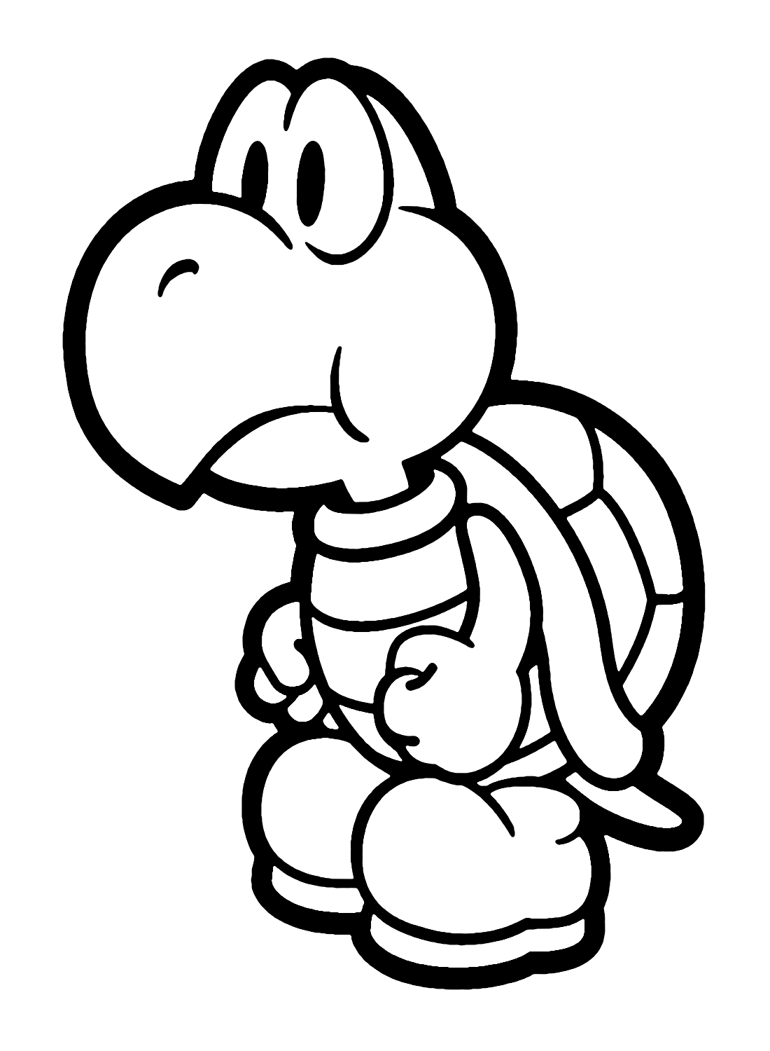 Mario Bros Koopa Troopa Coloring Page Free Printable Coloring Pages