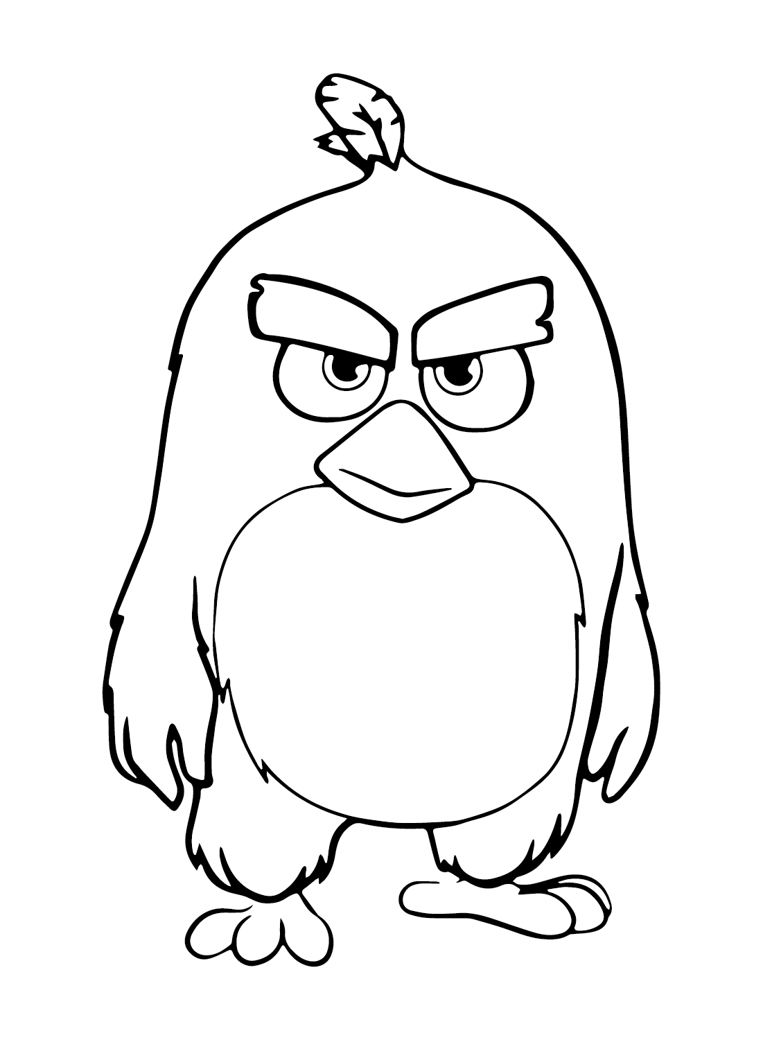Red (Angry Bird) Pictures Coloring Page Free Printable Coloring Pages