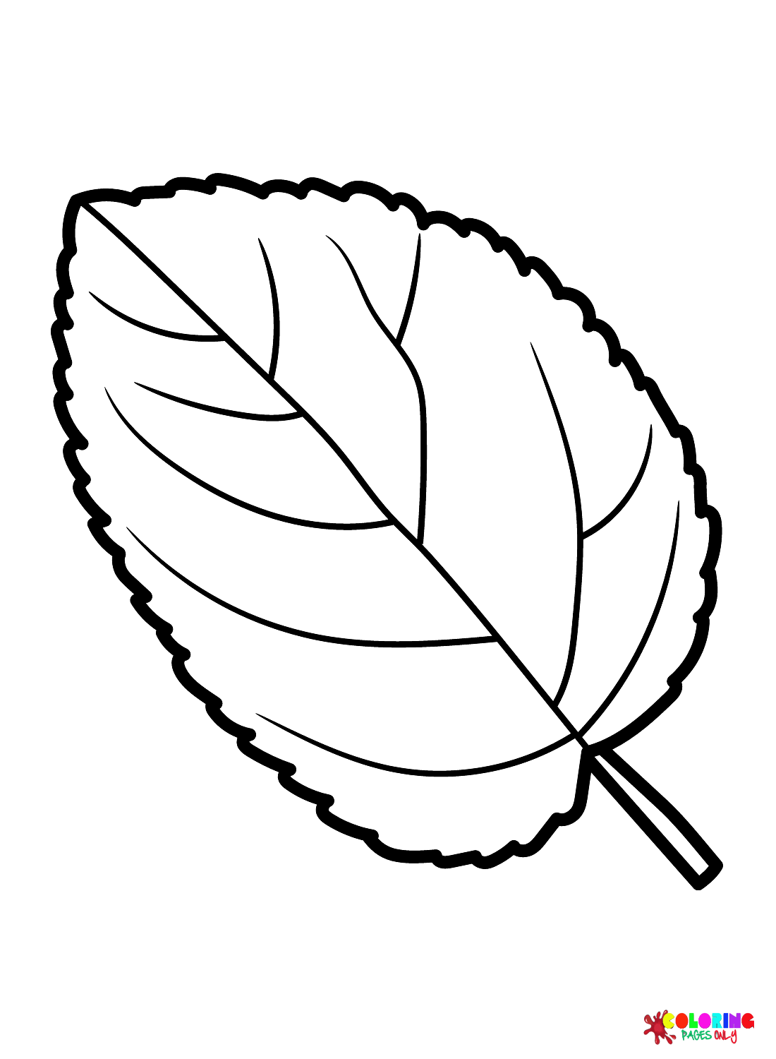 Apple Tree Leaf Coloring Page Free Printable Coloring Pages