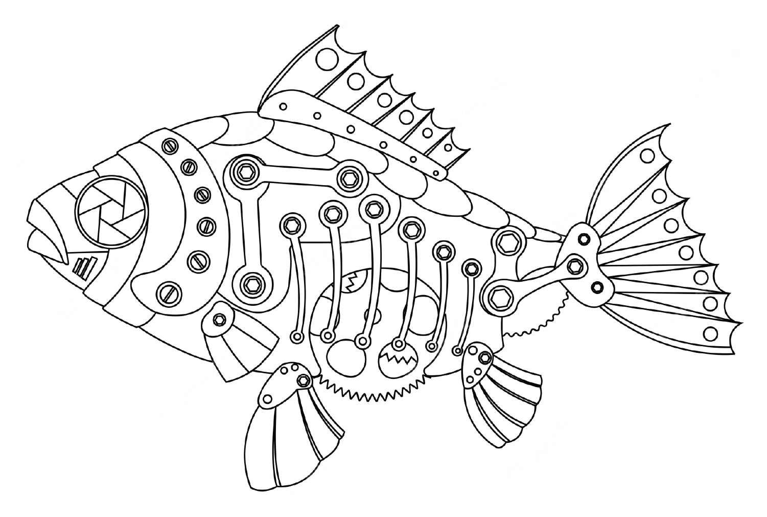 20+ Bass Fish Coloring Pages Free Printable PDF, JPG, PNG & Online