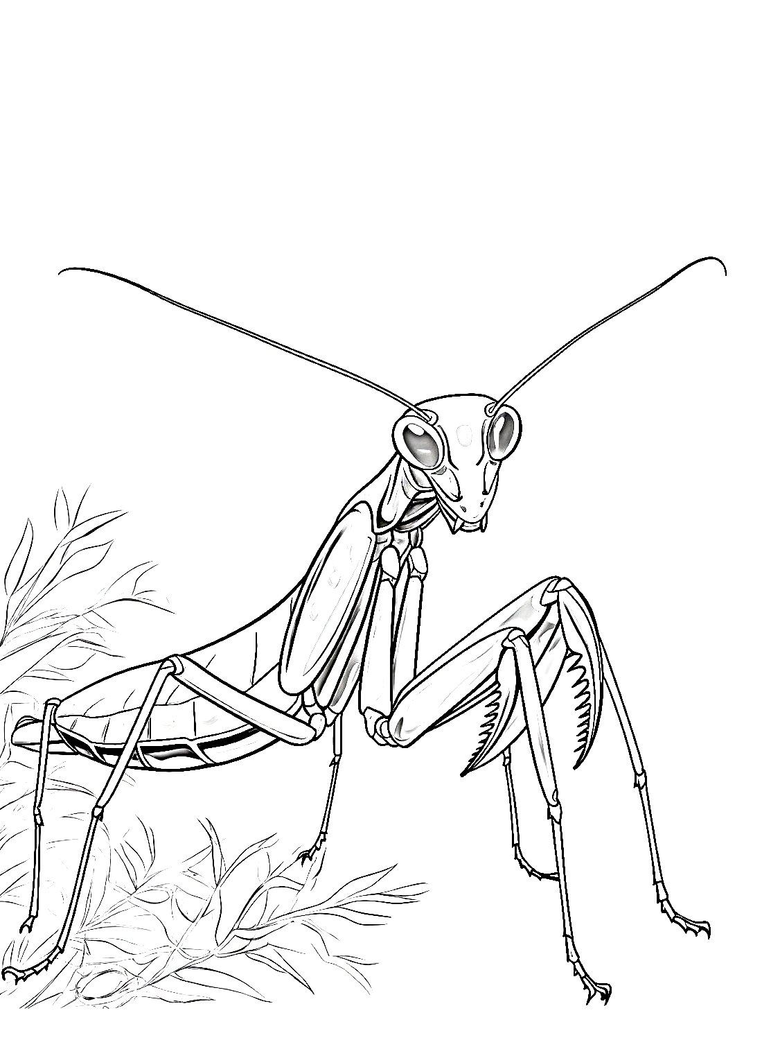 20+ Praying mantis Coloring Pages - Free Printable PDF, JPG, PNG
