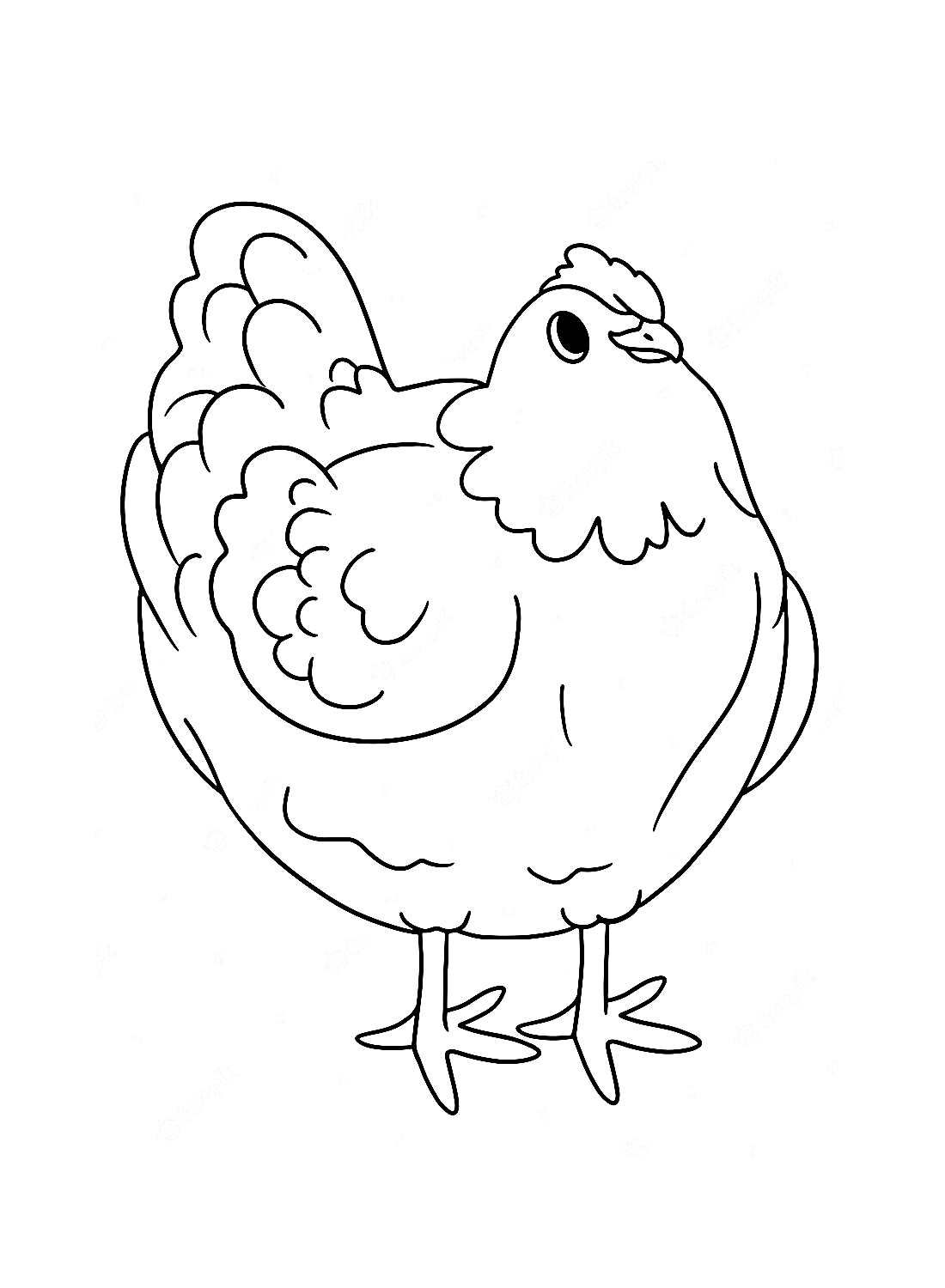 30+ Hen Coloring Pages Free Printable PDF, JPG, PNG & Online Coloring