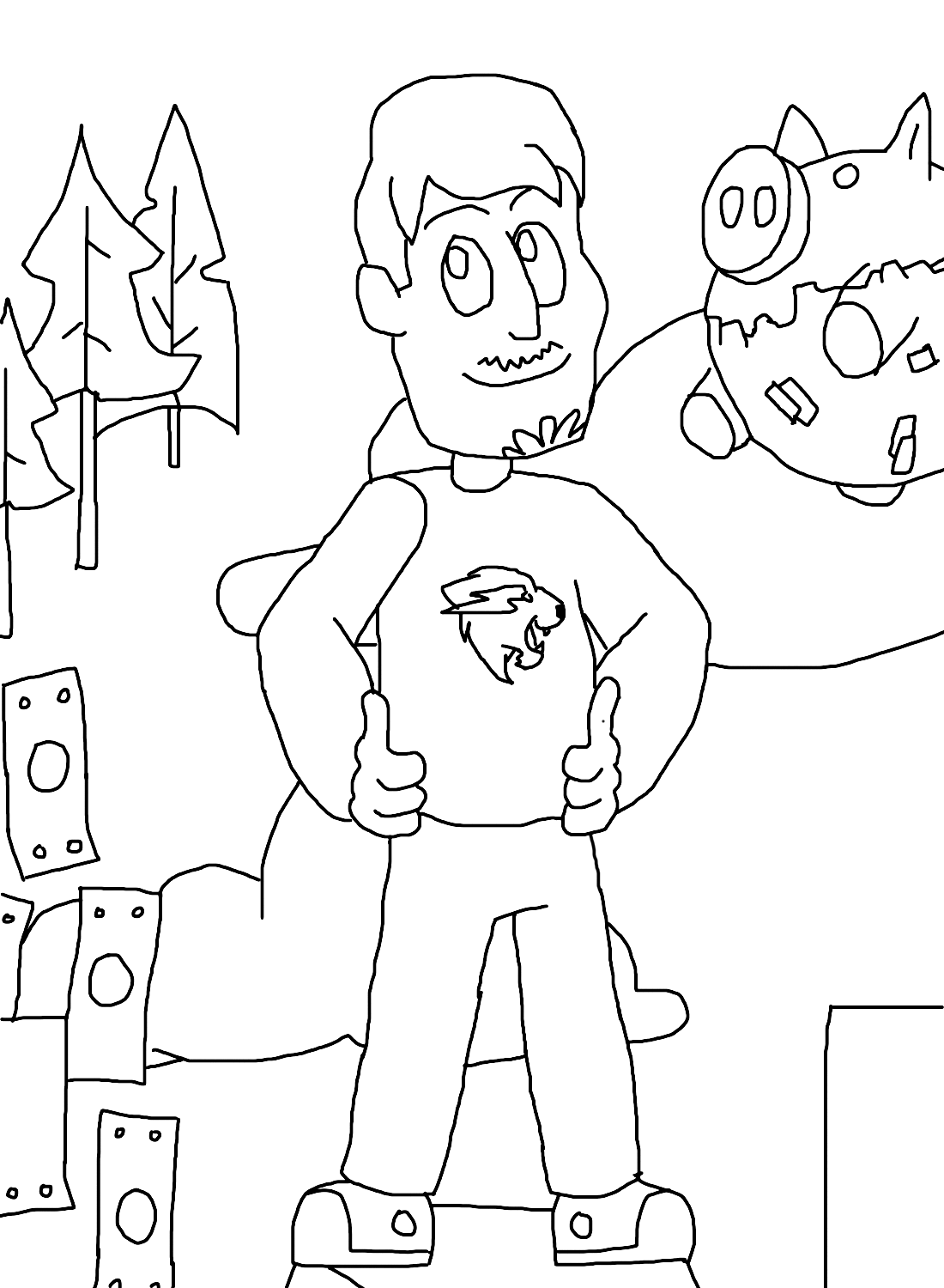 Mr Beast Logo Coloring Pages - Free Printable Coloring Pages