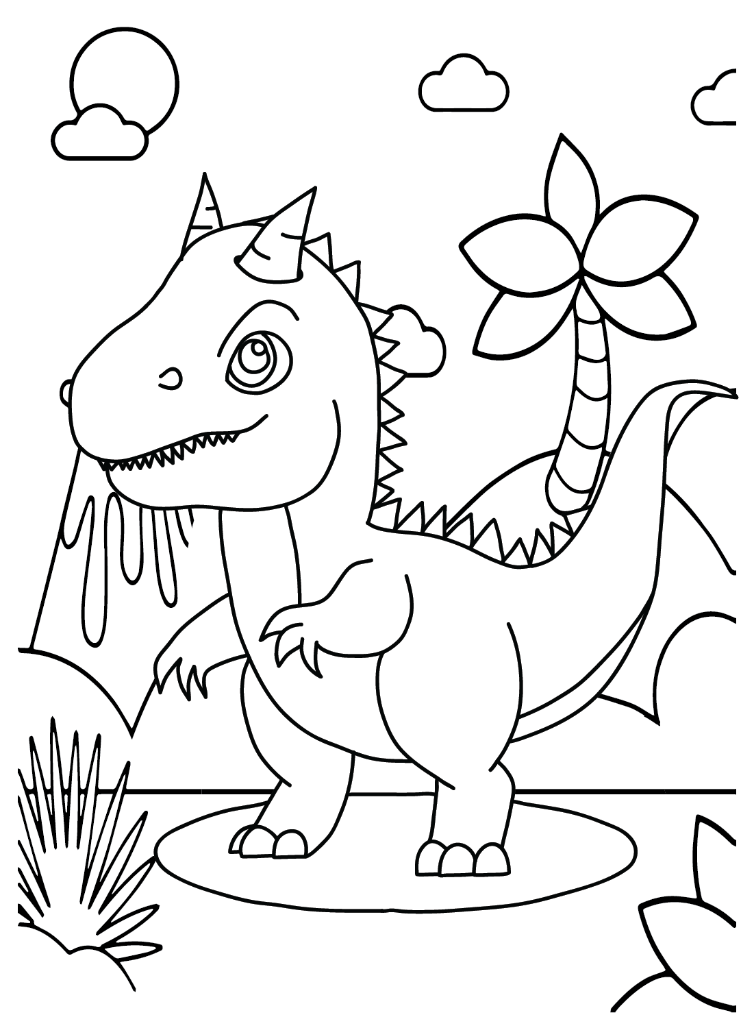 Carnotaurus Color Page Carnotaurus Coloring Pages Coloring Pages