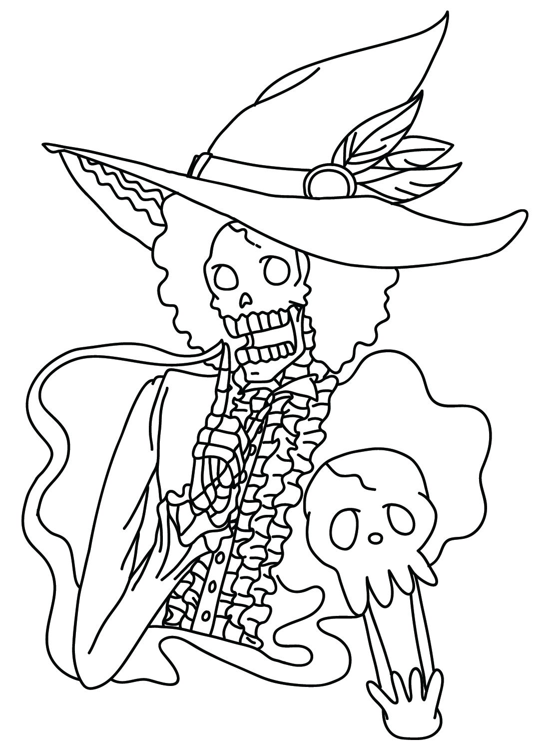 One Piece Brook Coloring Pages Coloring Pages