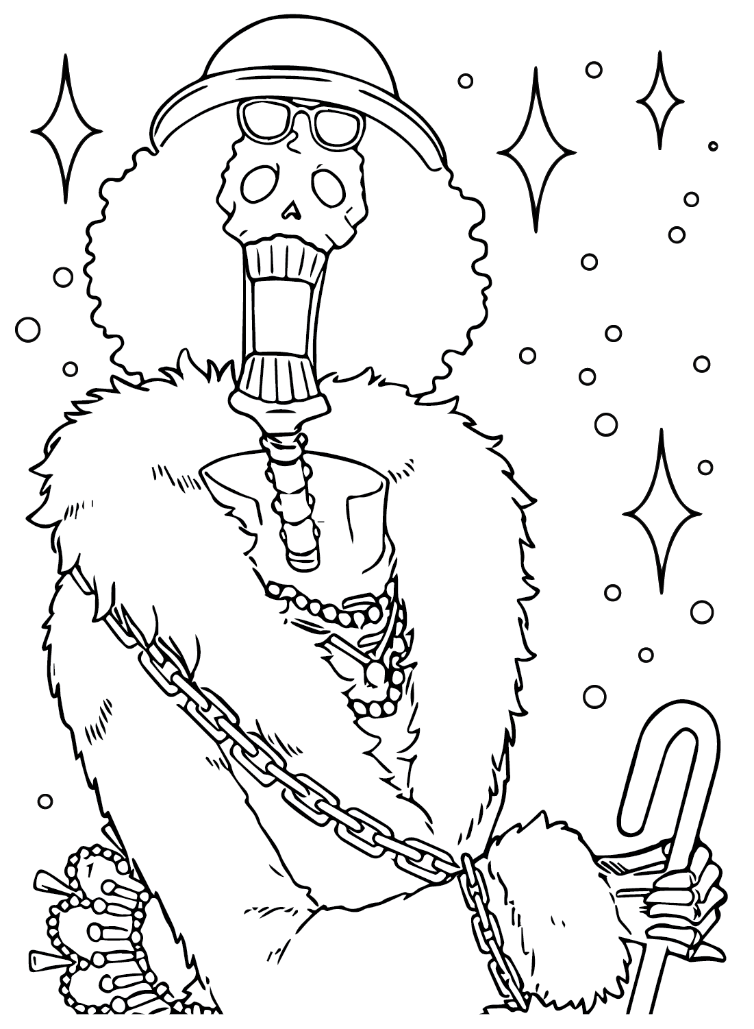 One Piece Brook Coloring Pages Coloring Pages