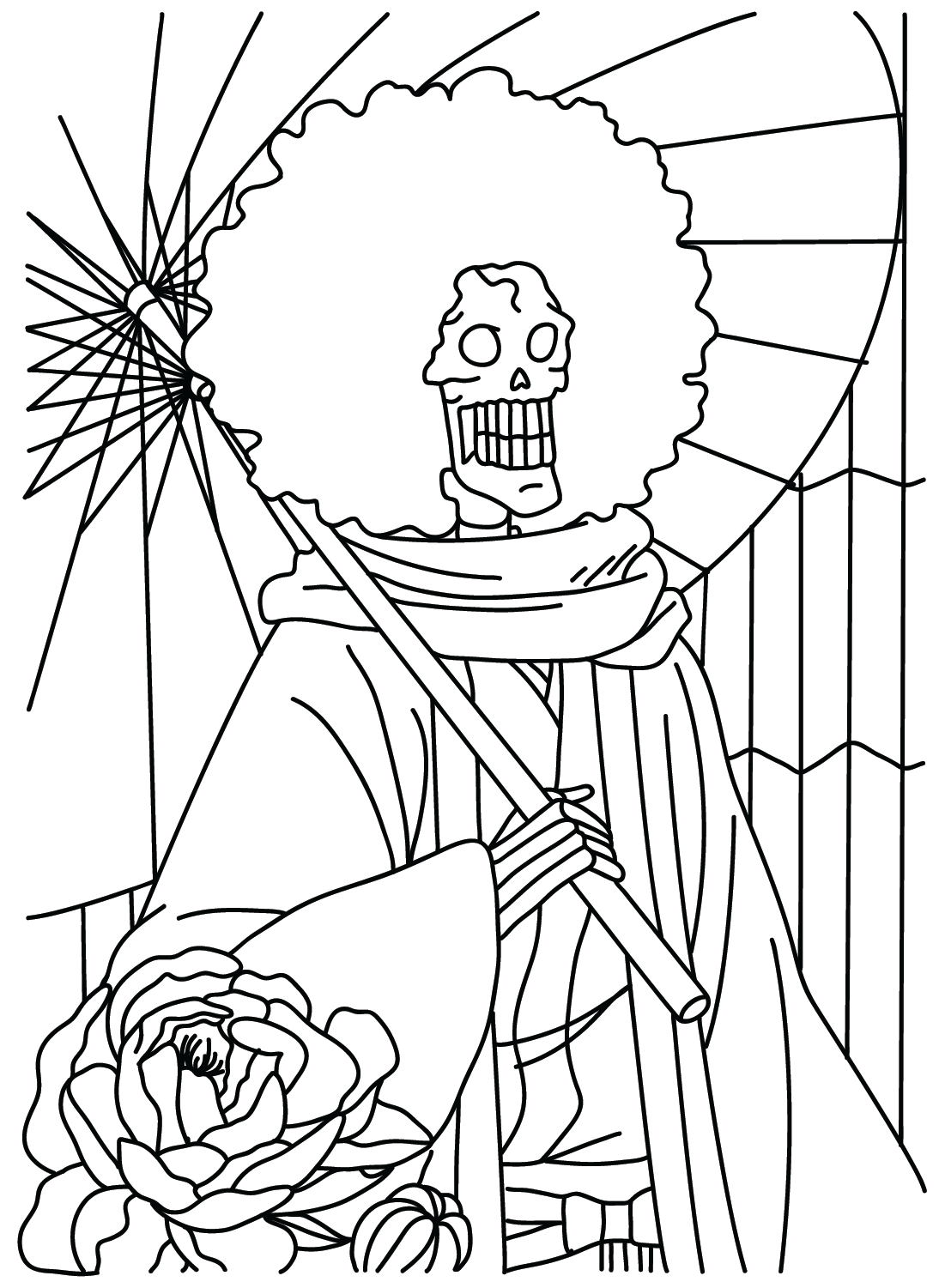 One Piece Brook Coloring Pages Coloring Pages