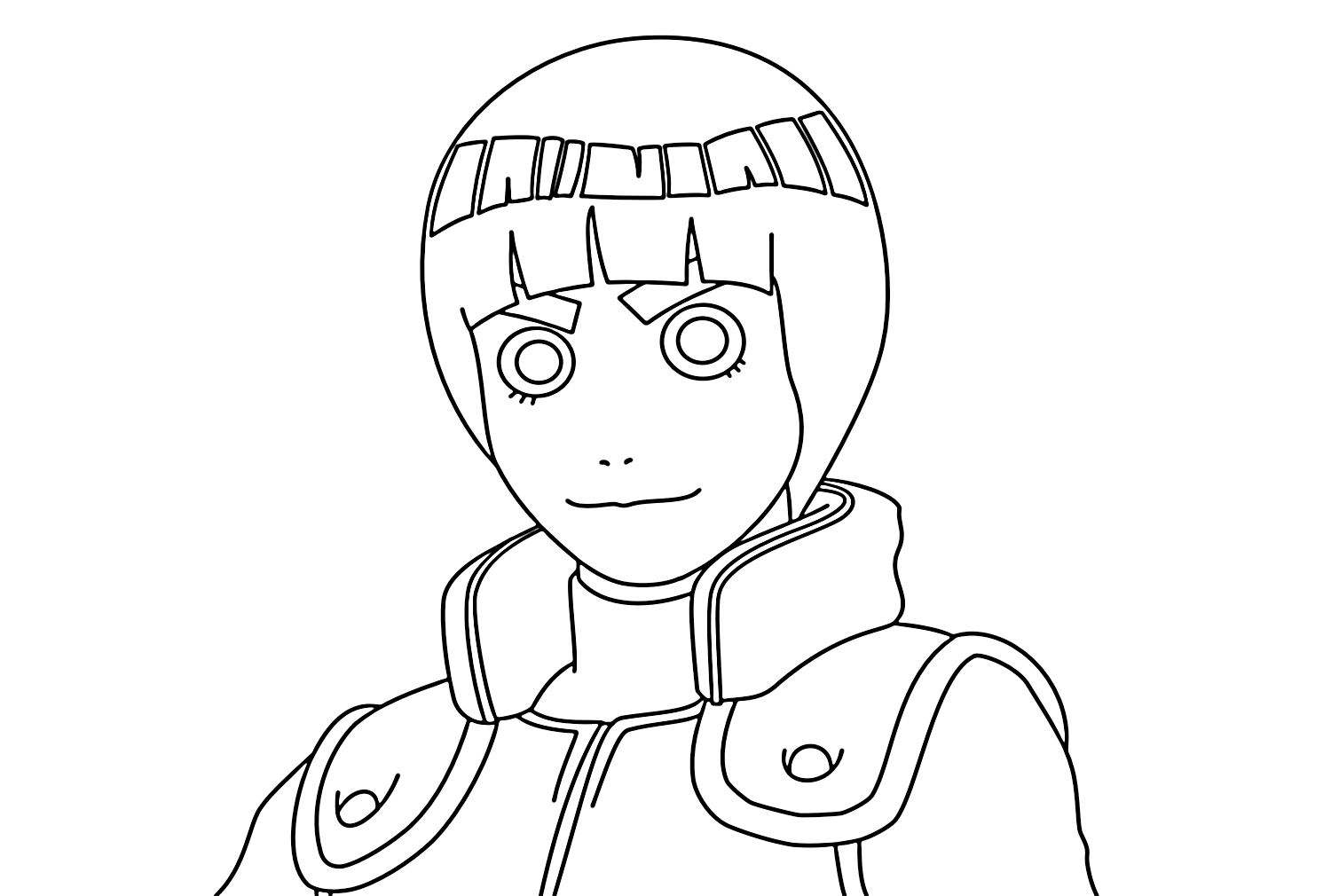 Rock Lee Coloring Page Free Free Printable Coloring Pages