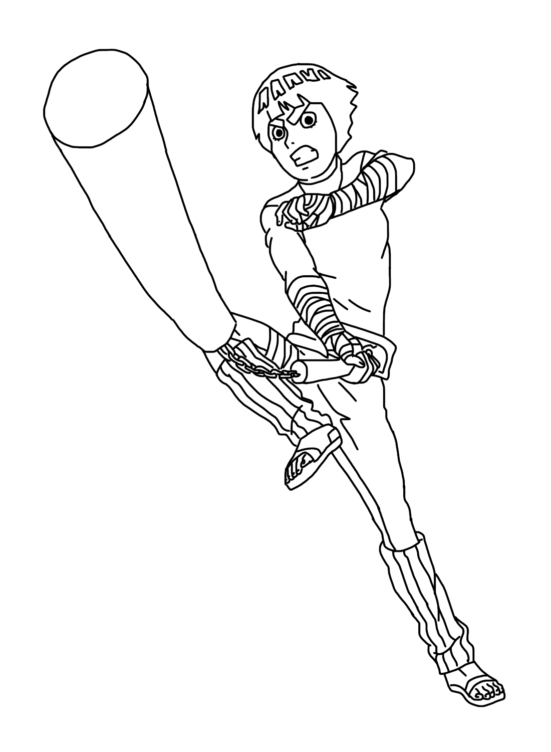Coloring Page Rock Lee Free Printable Coloring Pages