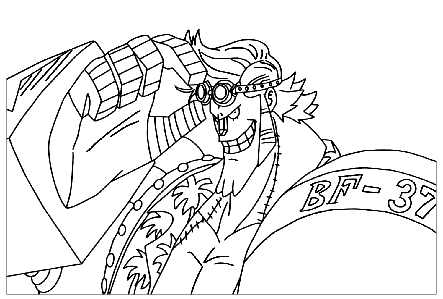 Drawing Franky Coloring Page Free Printable Coloring Pages