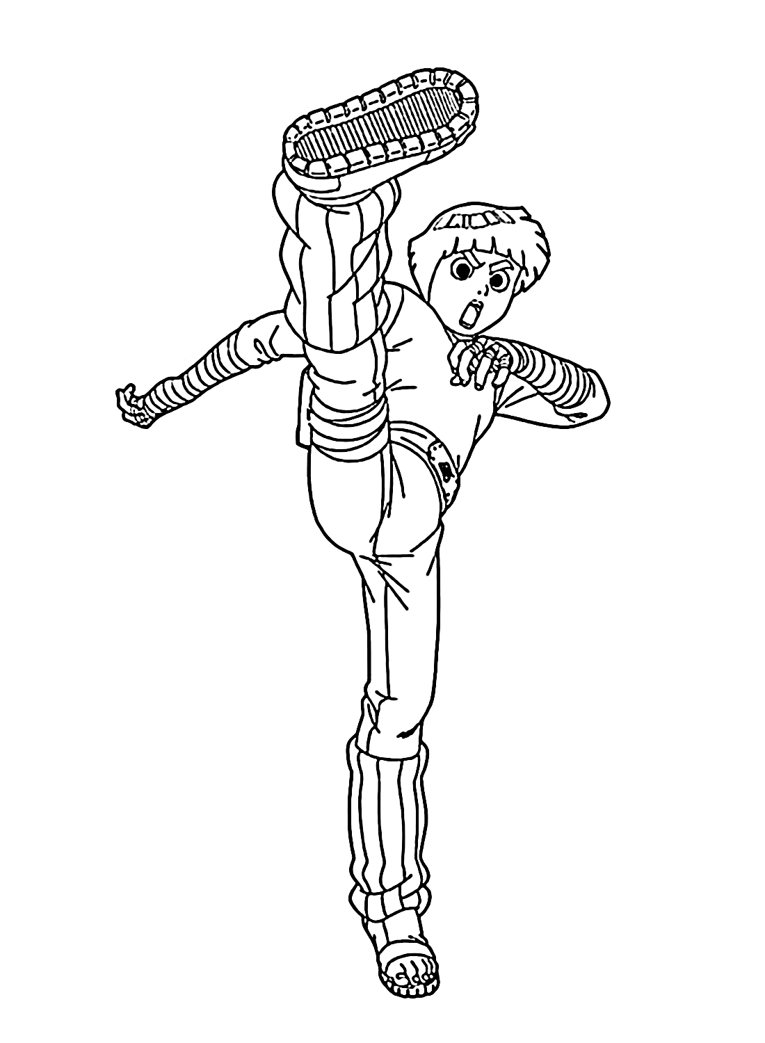 Free Rock Lee Coloring Page Free Printable Coloring Pages