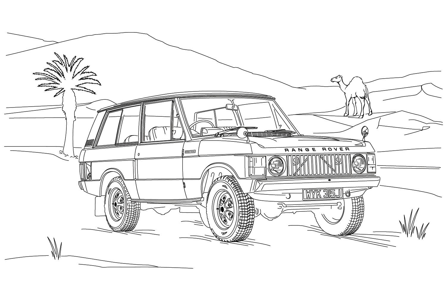 Land Rover Defender 110 Coloring Page Land Rover Coloring Pages