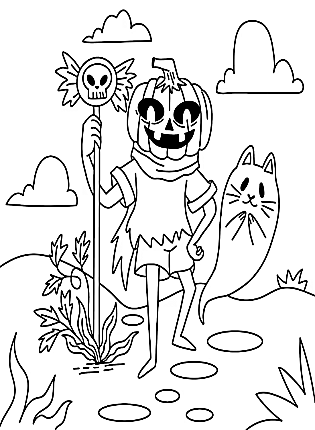 Cute Happy Halloween Coloring Pages Happy Halloween Coloring Pages