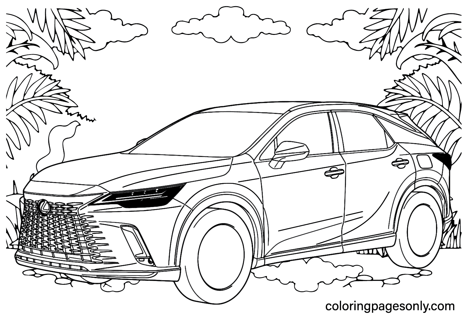 Macchine Carro Lexus Kolorowanka Compacto Colouring Malvorlagen Cayenne