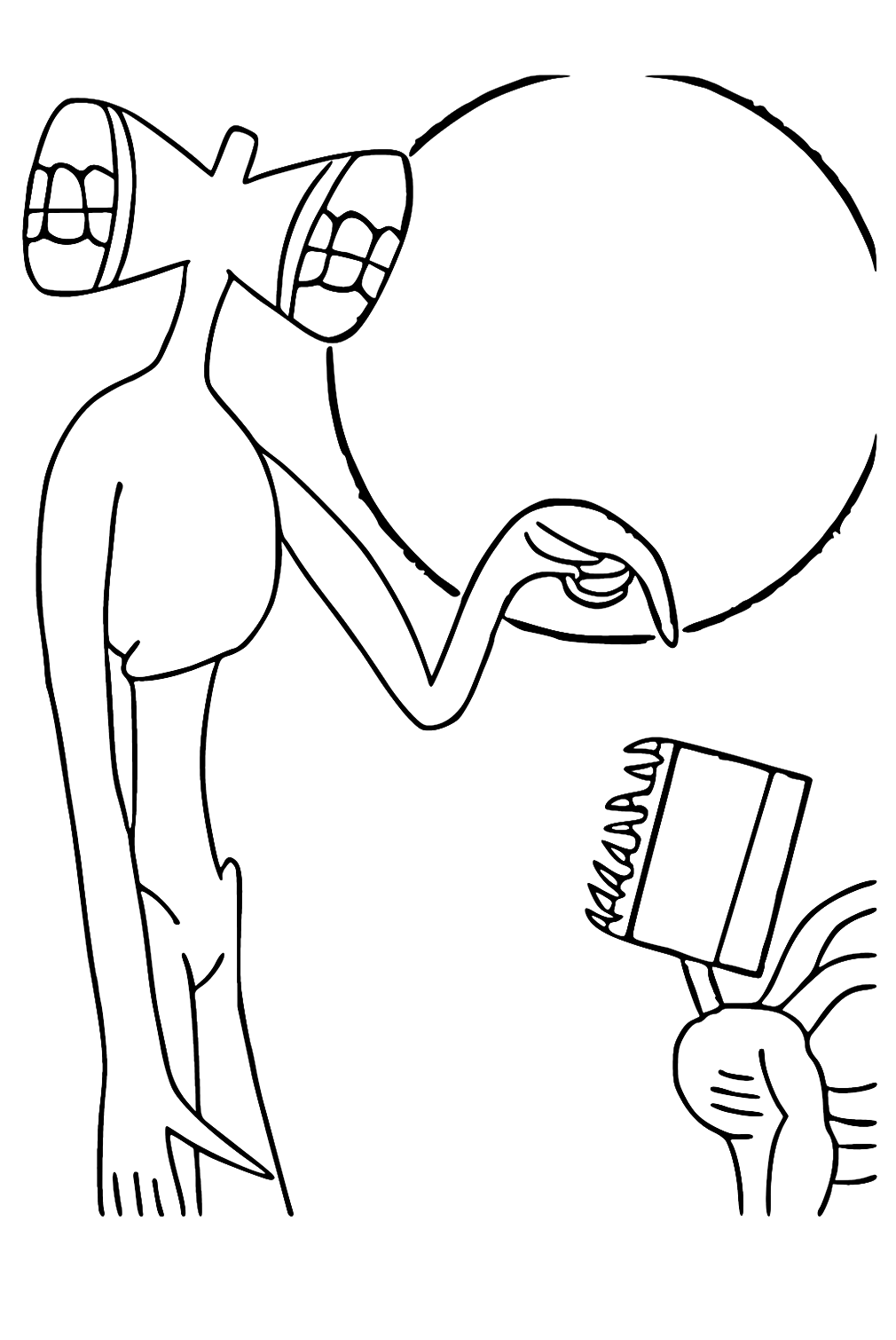Coloring Pages Siren Head Free Printable Coloring Pages
