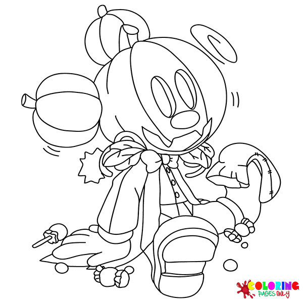 27 Mickey Halloween Coloring Pages