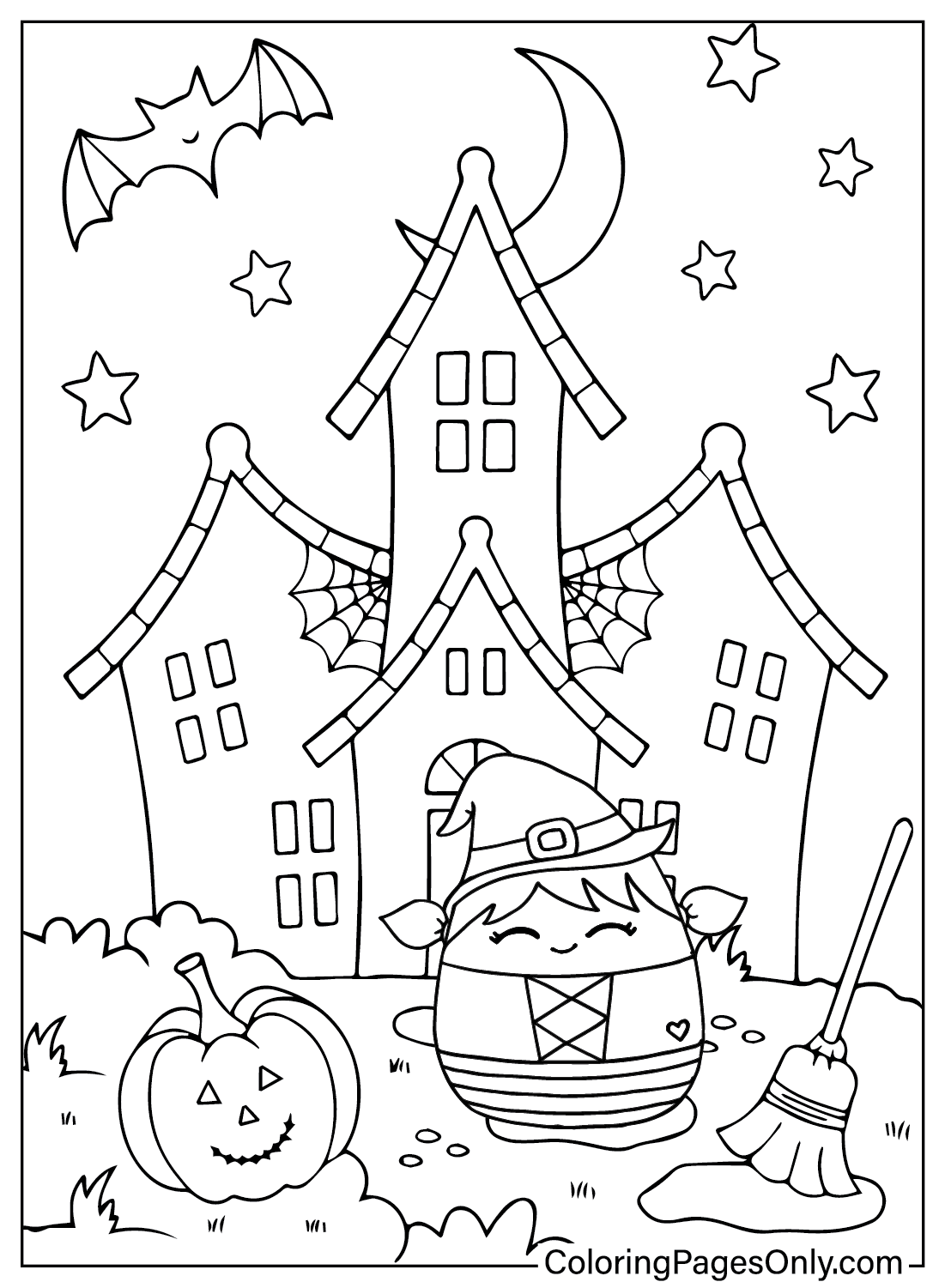 28 Squishmallow Halloween Coloring Pages