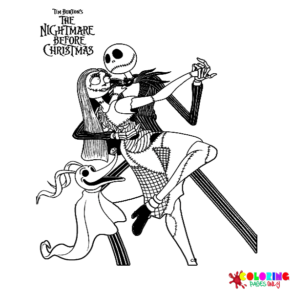 17 Nightmare Before Christmas Coloring Pages Free PDF Printables