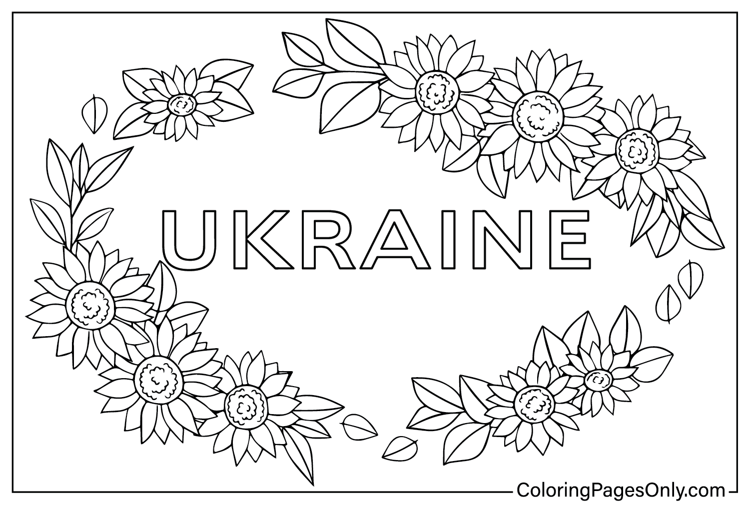 Ukraine Coloring Pages Free Printables to Explore Ukrainian Culture