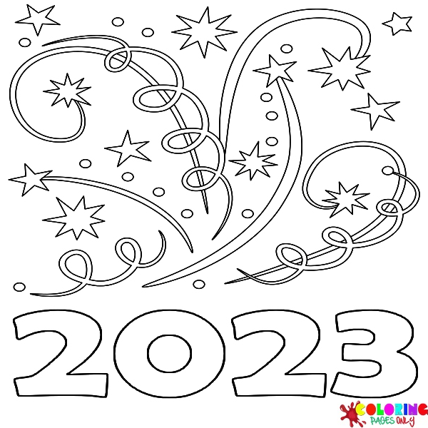 12 Calendar 2023 Coloring Pages - ColoringPagesOnly.com