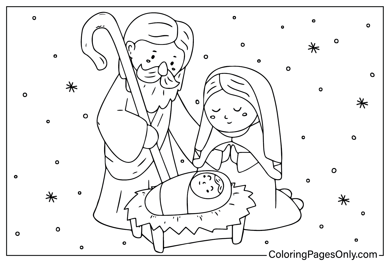 30+ Nativity Coloring Pages Free Printable PDF, JPG, PNG & Online