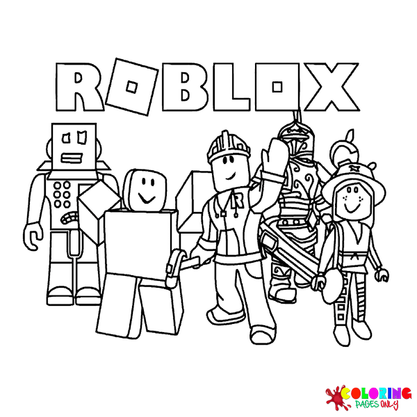 Noob Roblox Free Printable Coloring Pages