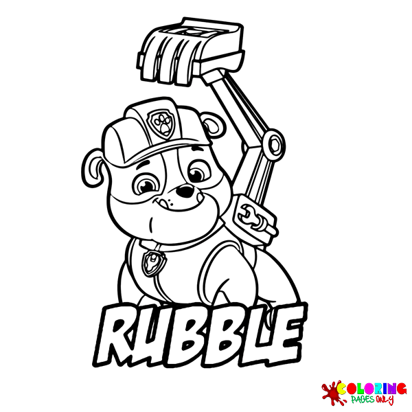 47 Rubble Paw Patrol Coloring Pages